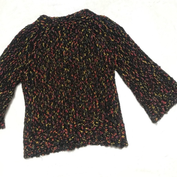 Chunky Top Button Up Sweater • Multicolored Knit - Picture 5 of 5